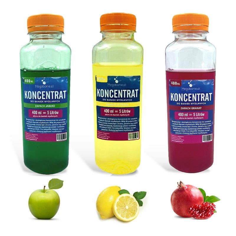Koncentraty, zestaw 3 x 400 ml